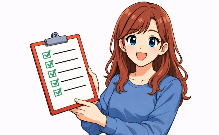 チャット副業アプリ「Franc(フラン)」で稼ぎ方を学ぶ美しい女性のイラスト。初心者におすすめの働き方。